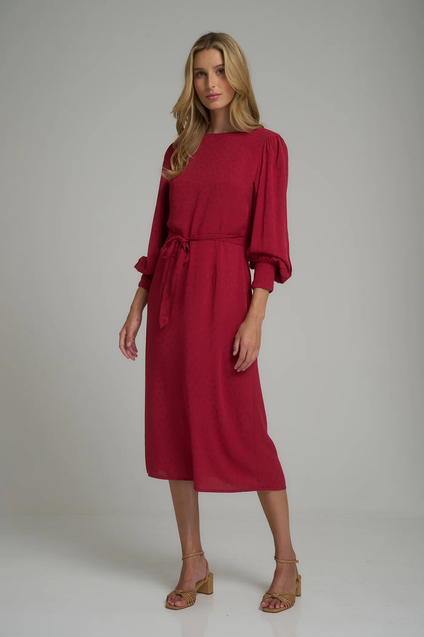 FOLKE WRAP DRESS - DARLINGTON FLORAL/CHERRY RED