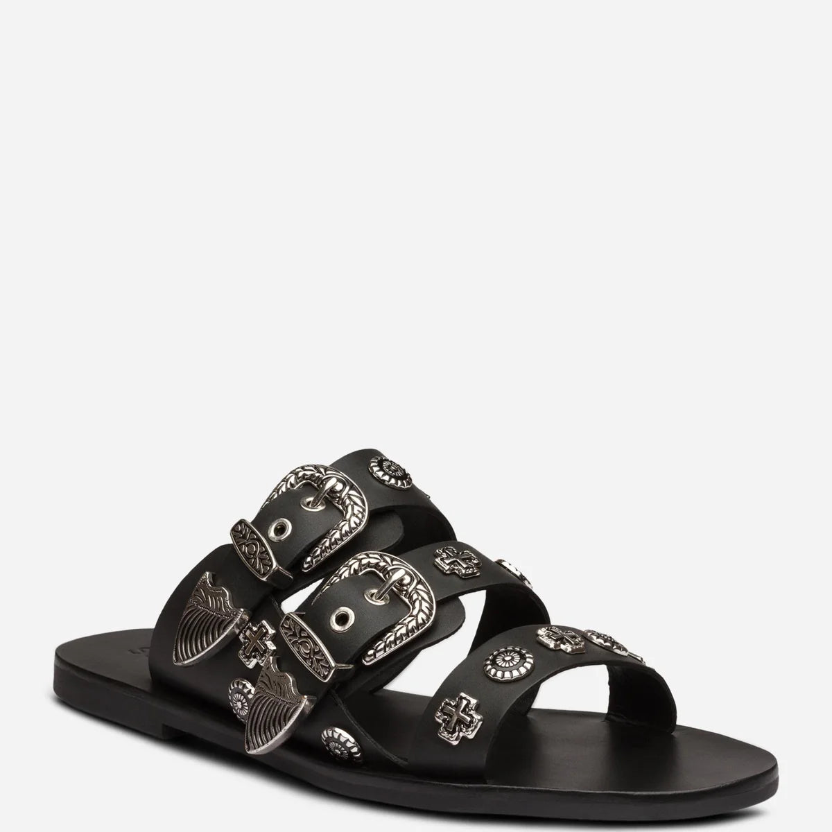 EASTWOOD SLIDE - BLACK/SILVER