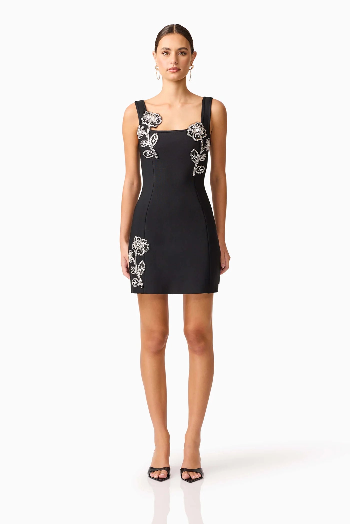 Soleil Party Mini Dress - Black