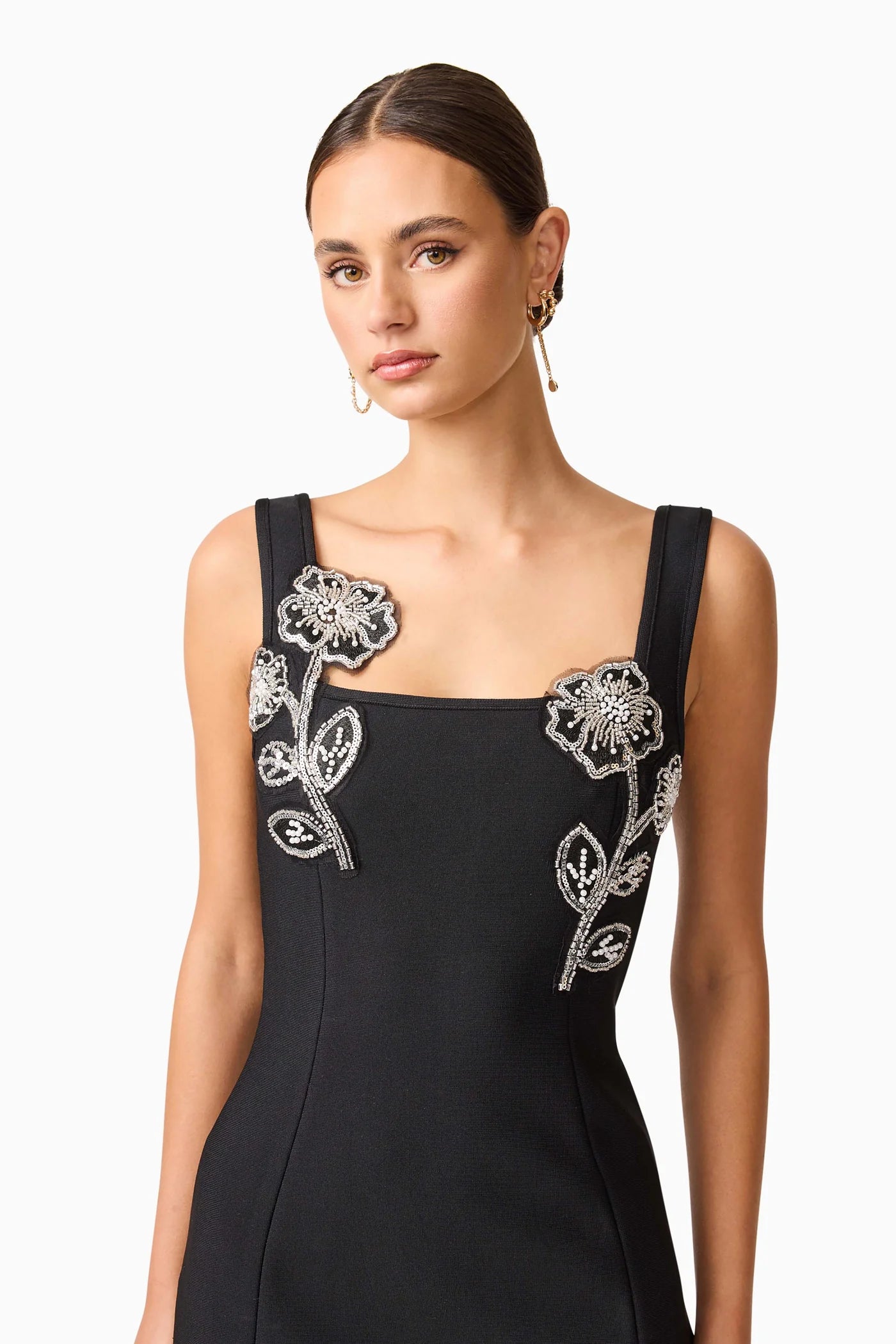 Soleil Party Mini Dress - Black