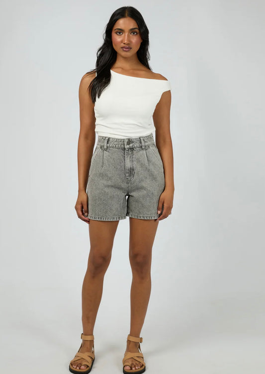 STEVIE DENIM SHORT ASH