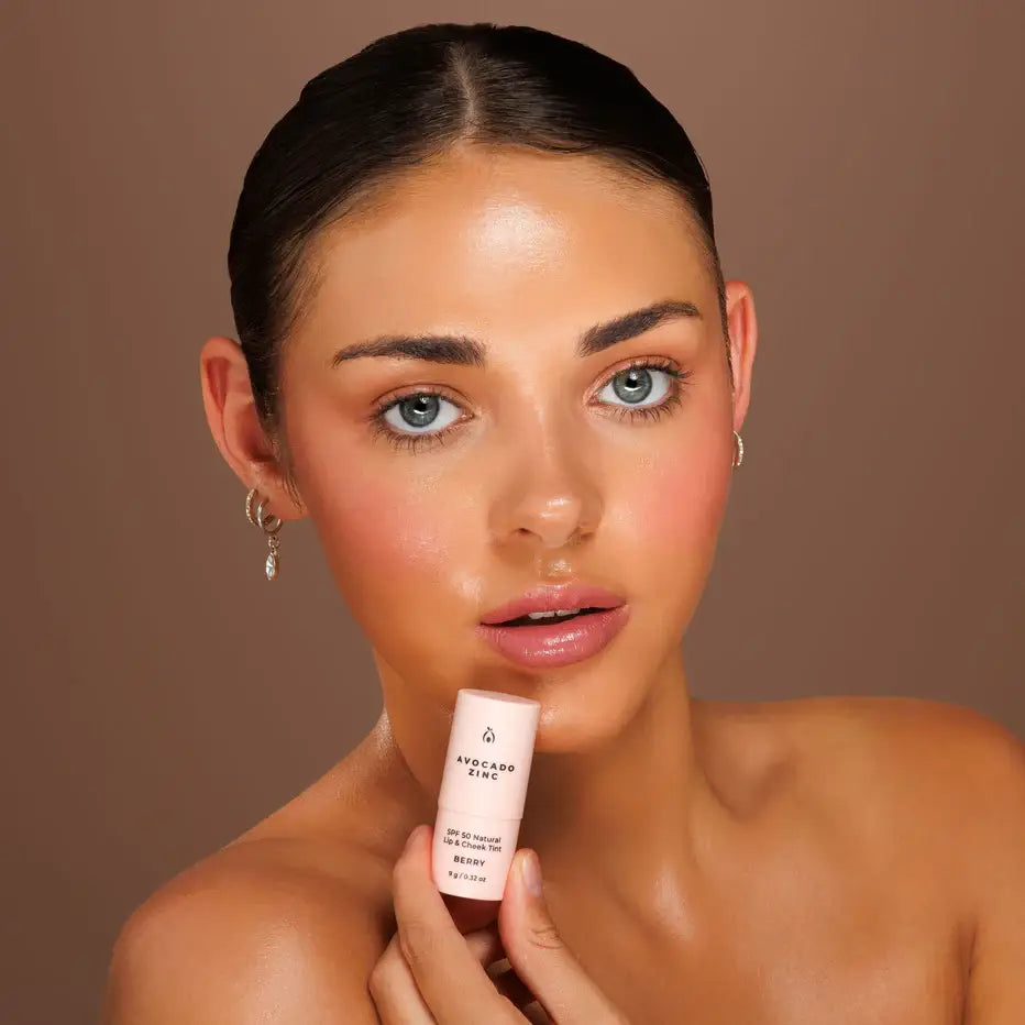 SPF 50 Natural Lip & Cheek Tint: Rose