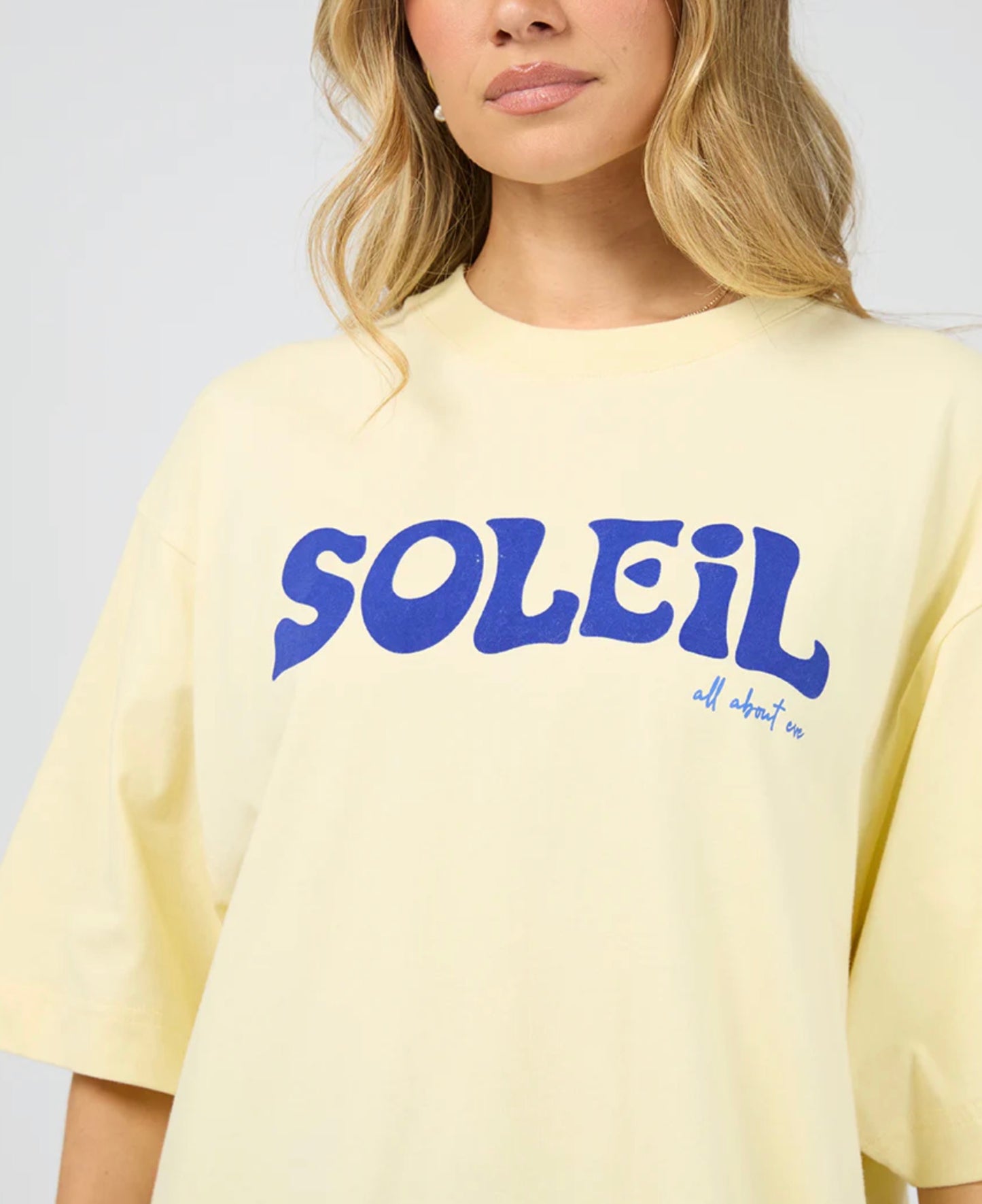 SOLEIL OVERSIZED TEE YELLOW
