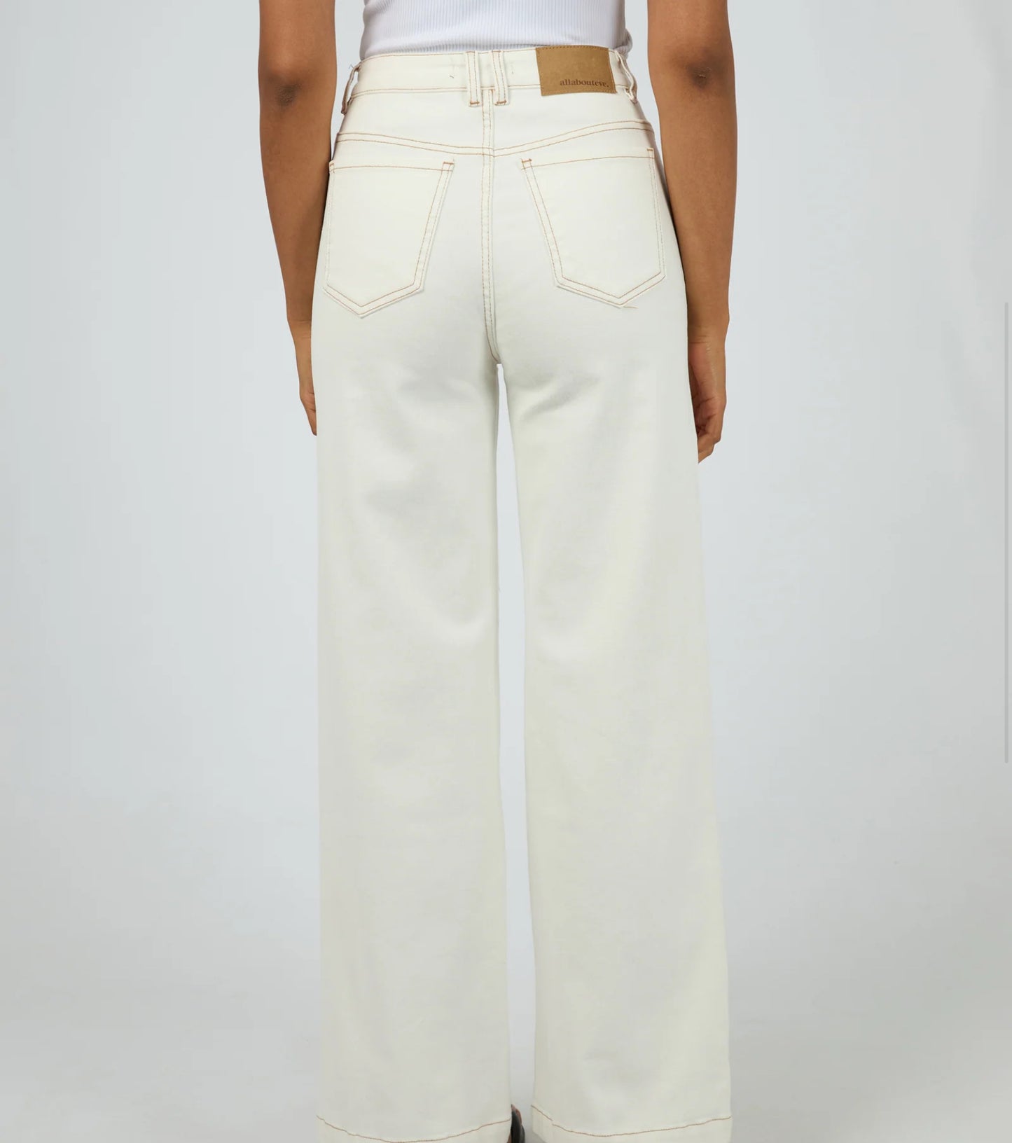 JACQUI WIDE LEG VINTAGE WHITE