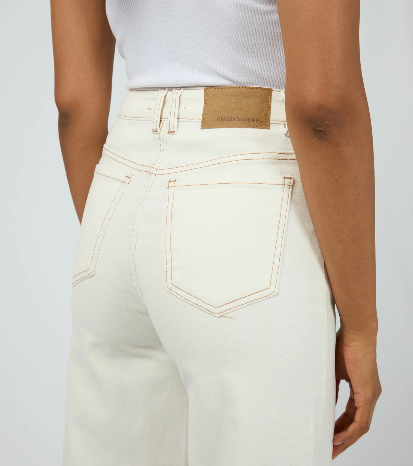 JACQUI WIDE LEG VINTAGE WHITE