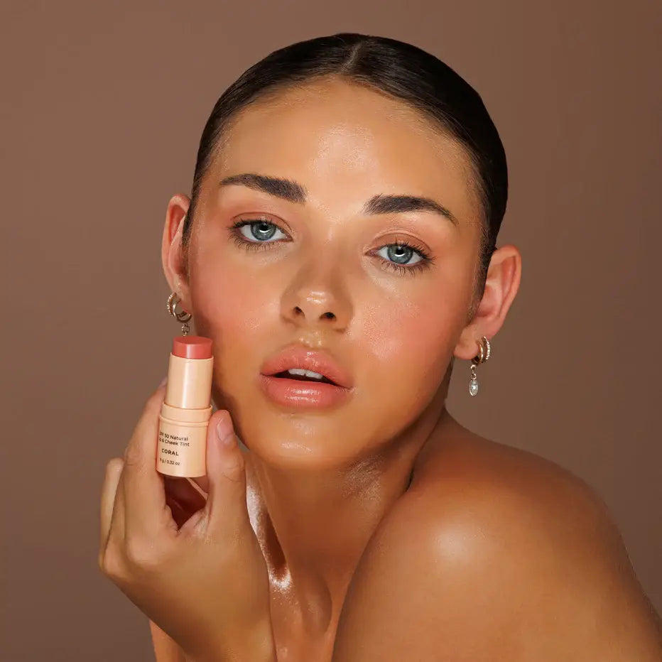 SPF 50 Natural Lip & Cheek Tint: Red Earth