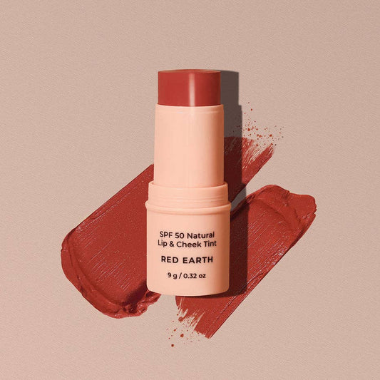 SPF 50 Natural Lip & Cheek Tint: Red Earth