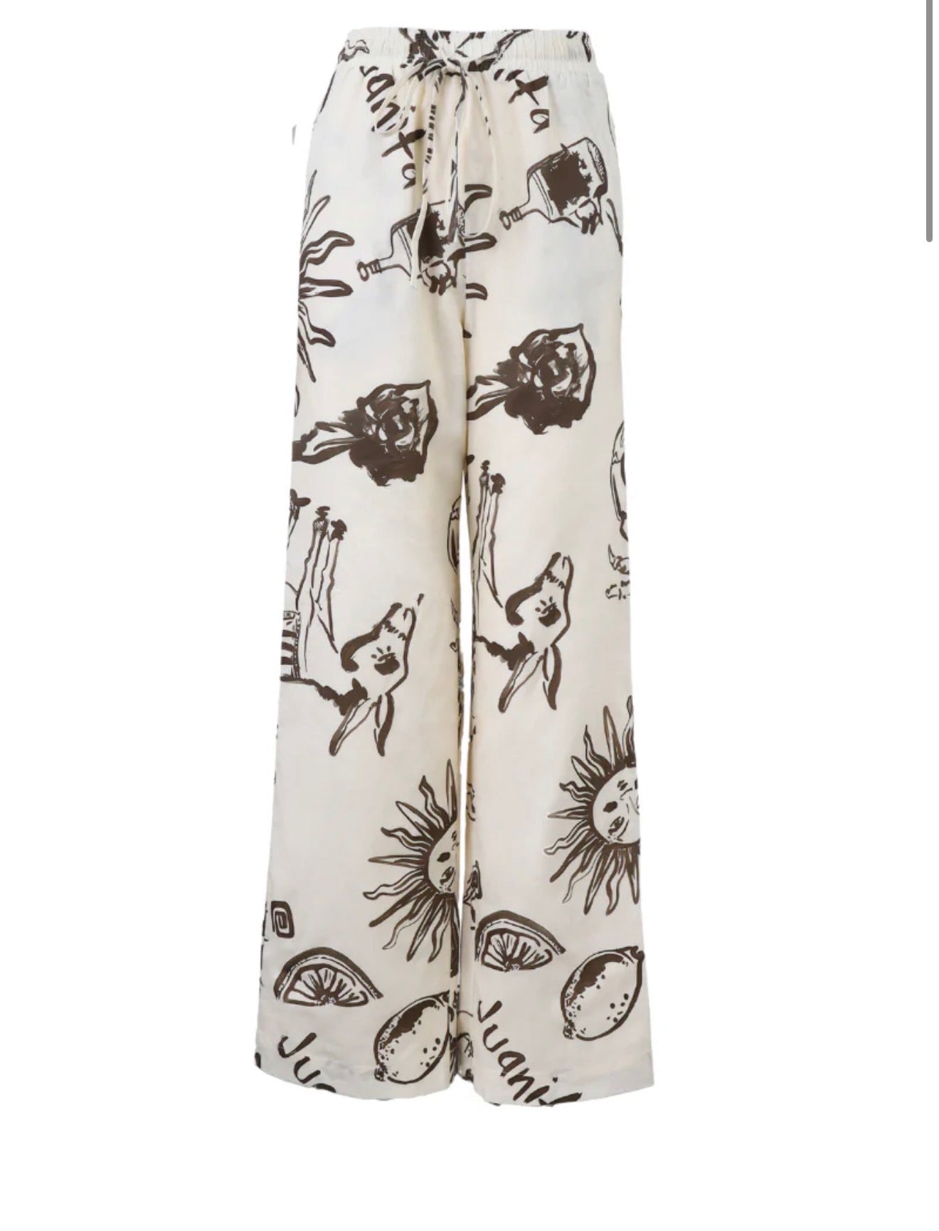 Nacida pants Juanita print cream