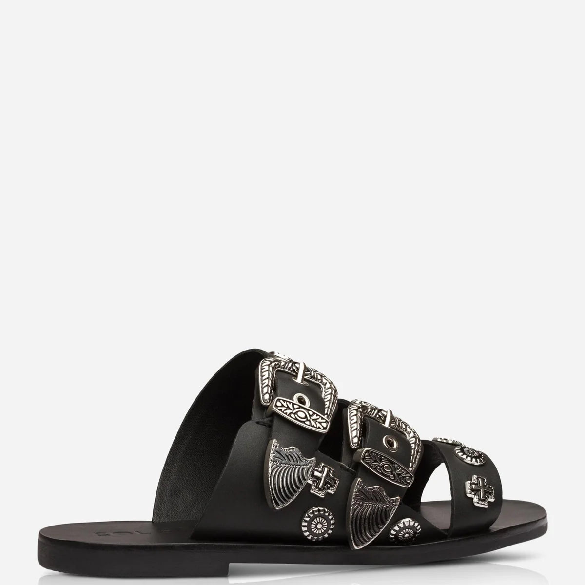 EASTWOOD SLIDE - BLACK/SILVER