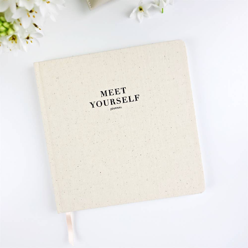 Meet Yourself Journal - Cream Marle - Self-Awareness