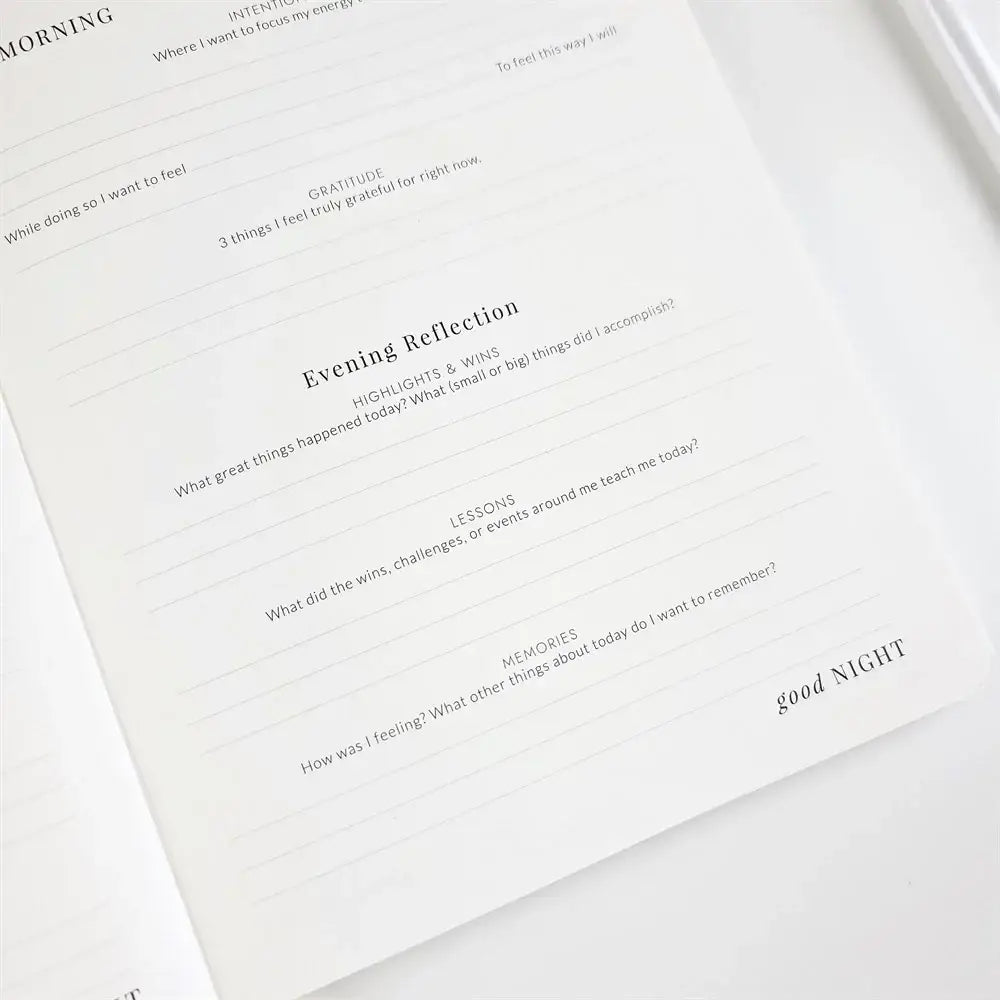 Good Morning Good Night - Mocha - Daily Practice Journal