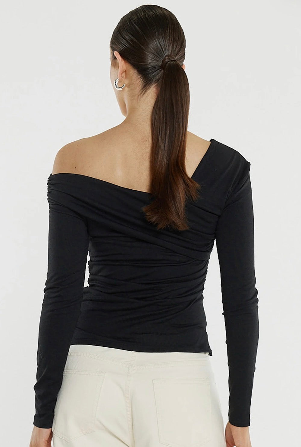 Tess Asymetric Top - Black