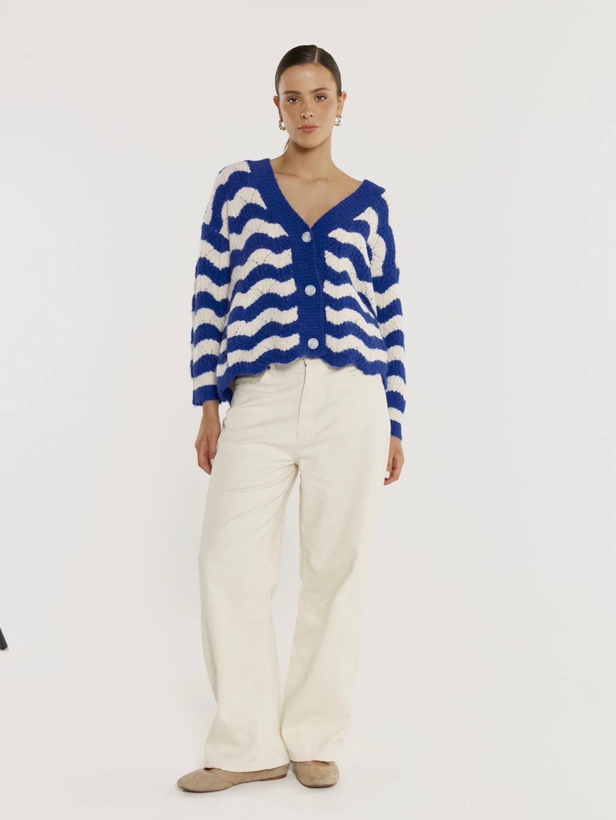 Etta Wavy Stripe Cardi