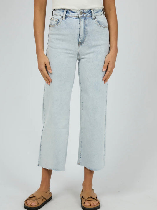 CHARLIE HIGH RISE WIDE LEG JEAN BLEACH