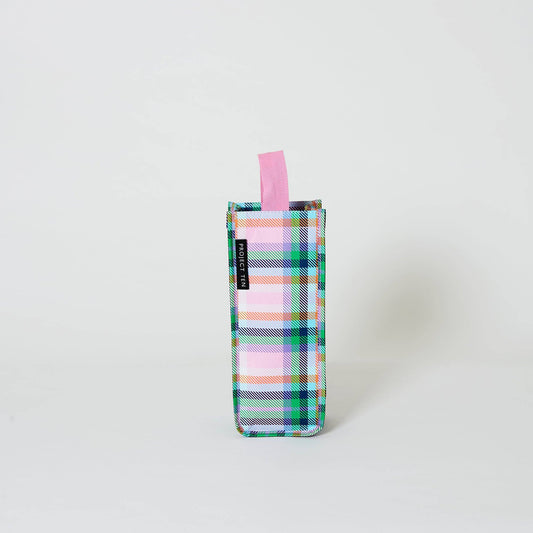 Plaid Wine Bag