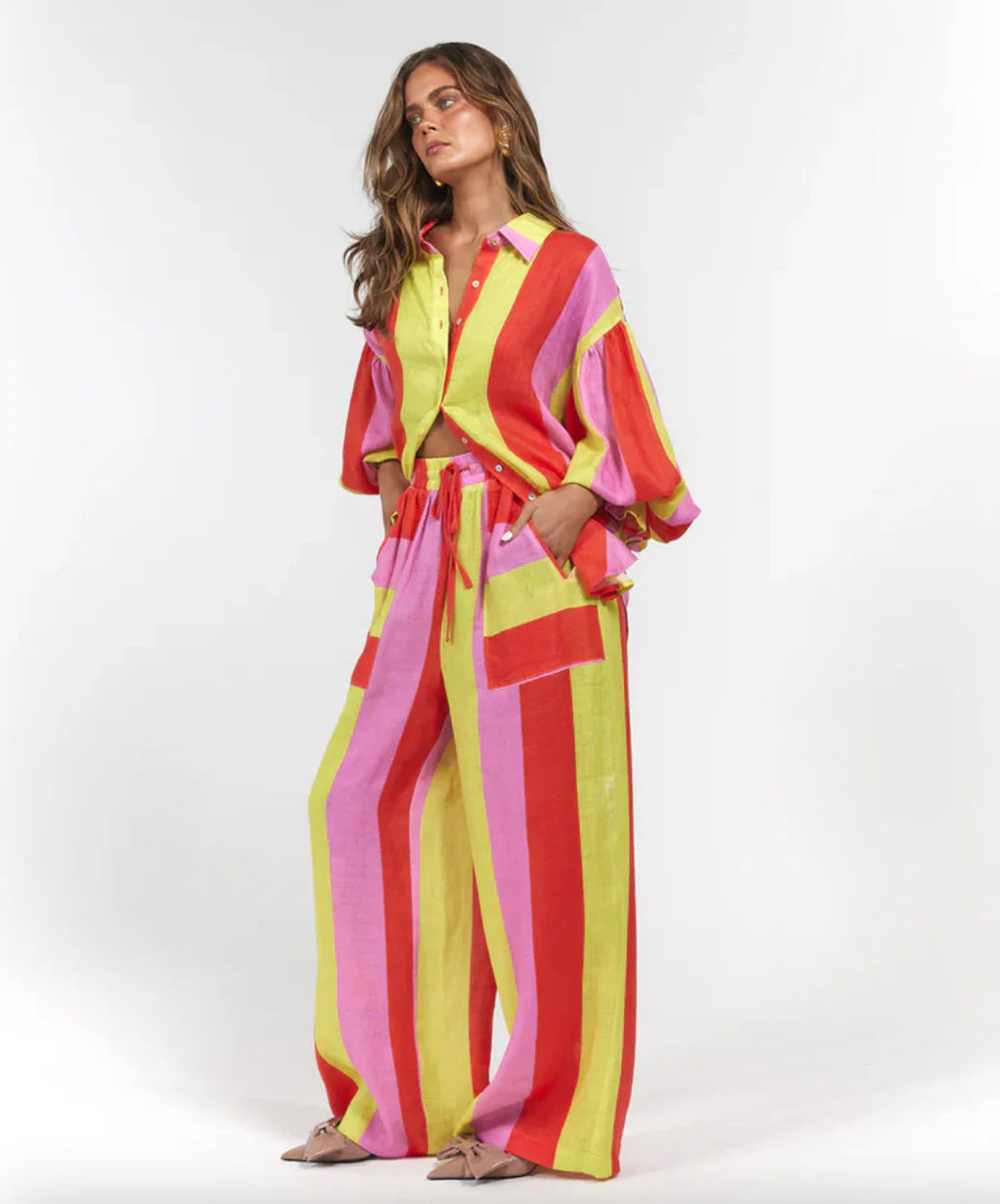 Leilani Shirt Candy Stripe