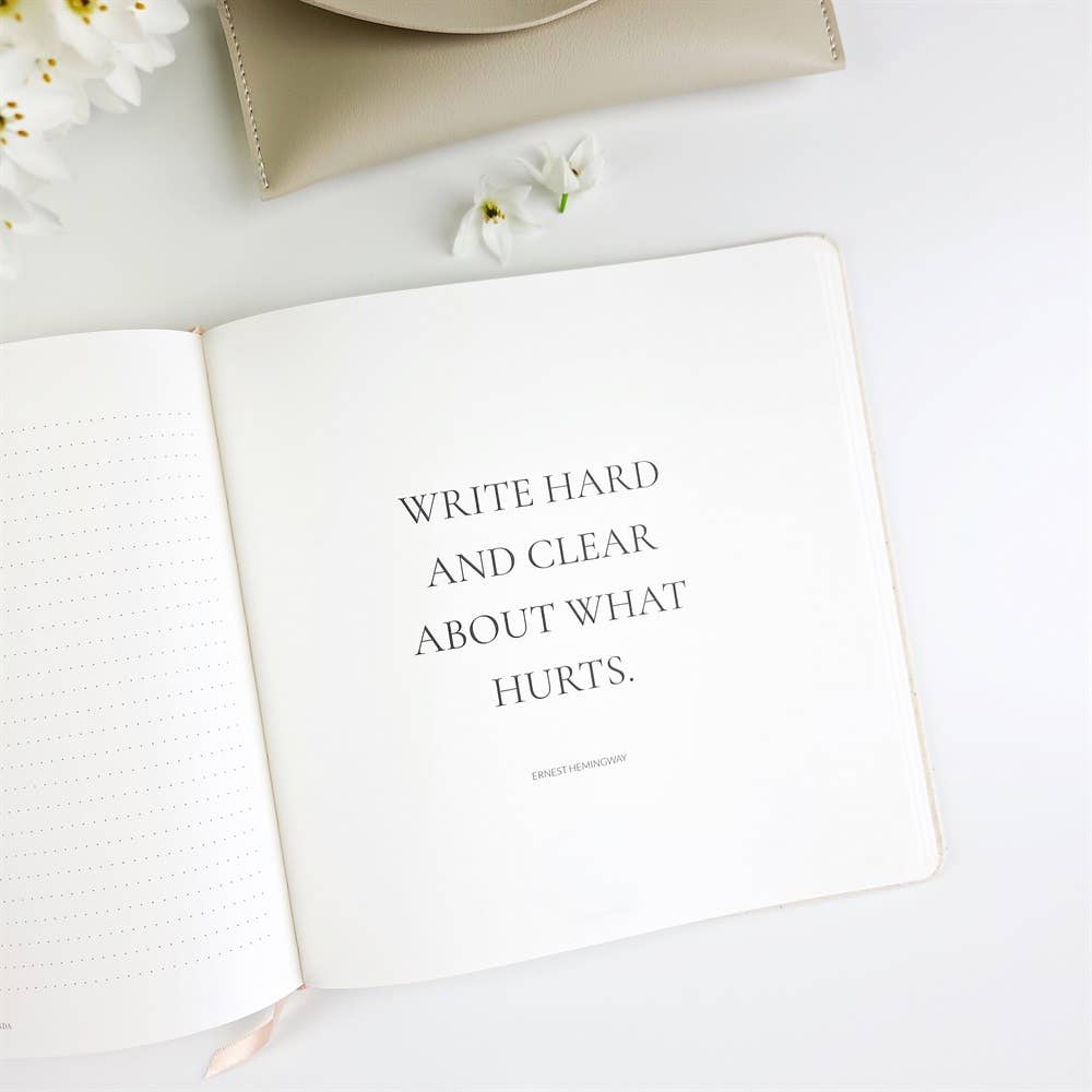 Meet Yourself Journal - Cream Marle - Self-Awareness