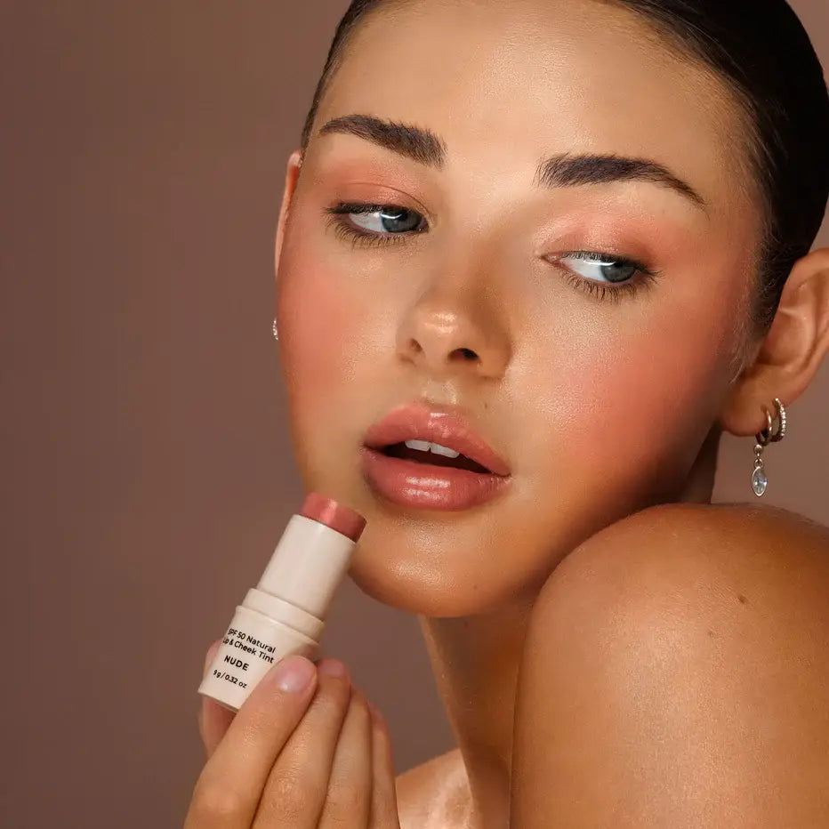 SPF 50 Natural Lip & Cheek Tint: Red Earth