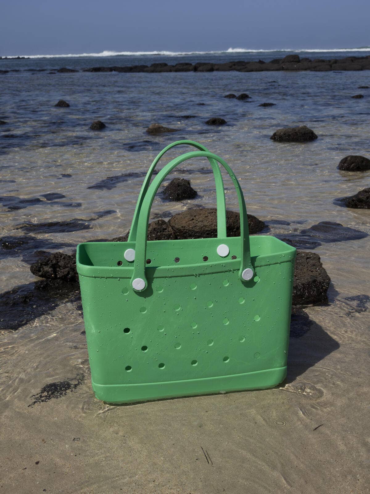 Aloha Vegan Tote Bag - Green - Large