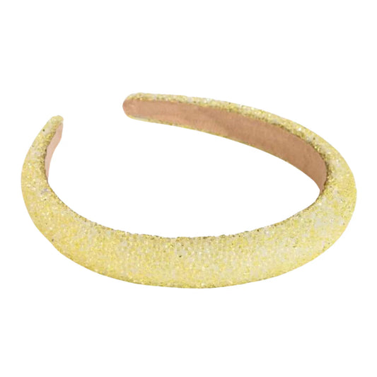 Sparkle Padded Headband, Lemon