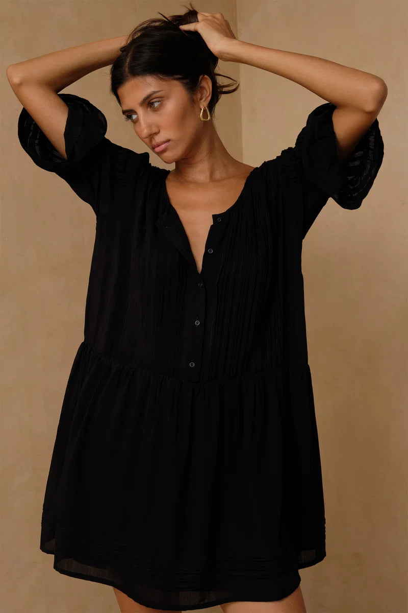 SONORA MINI DRESS - BLACK