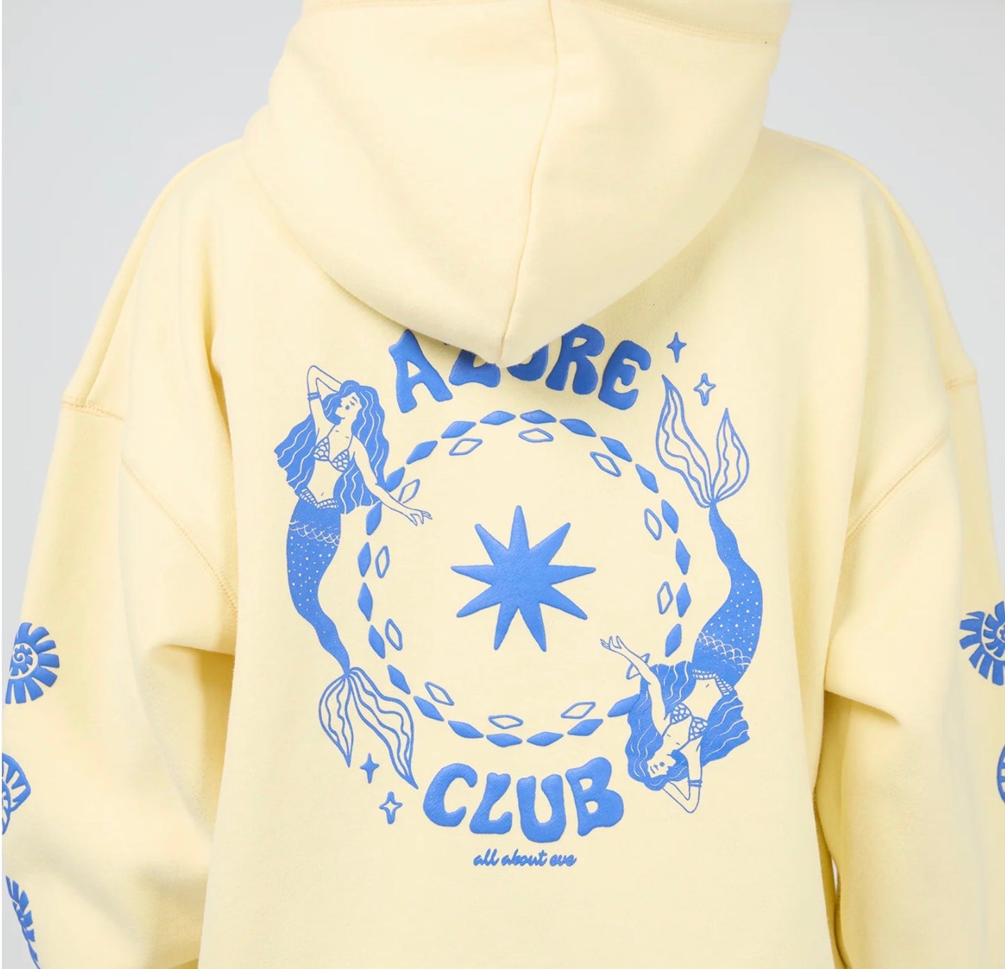AZURE CLUB RELAXED HOODIE YELLOW