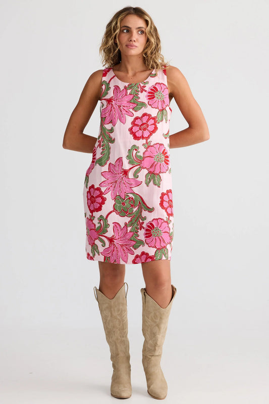 Zephyr Dress - Pink Ibiza