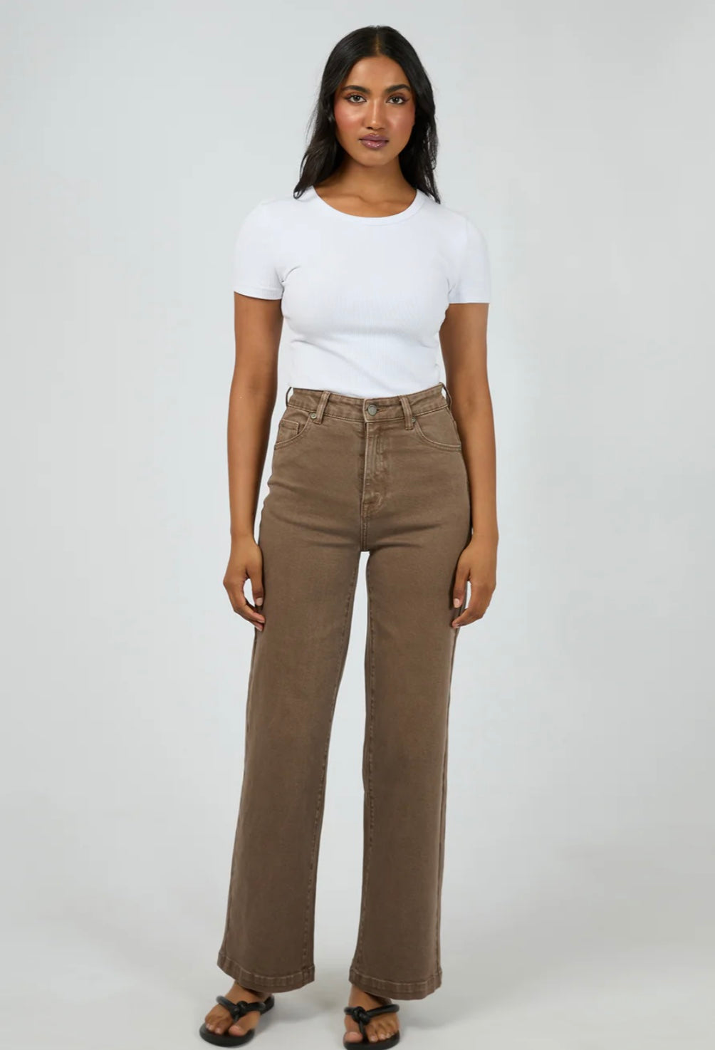 JACQUI WIDE LEG COCOA