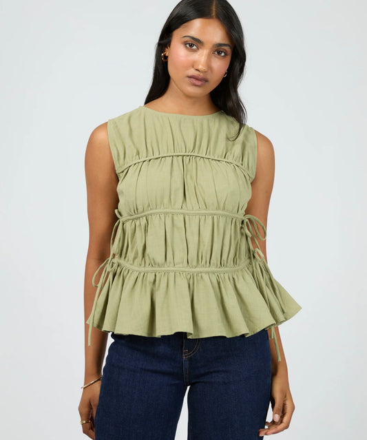 The Lou Lou Tie Top Khaki