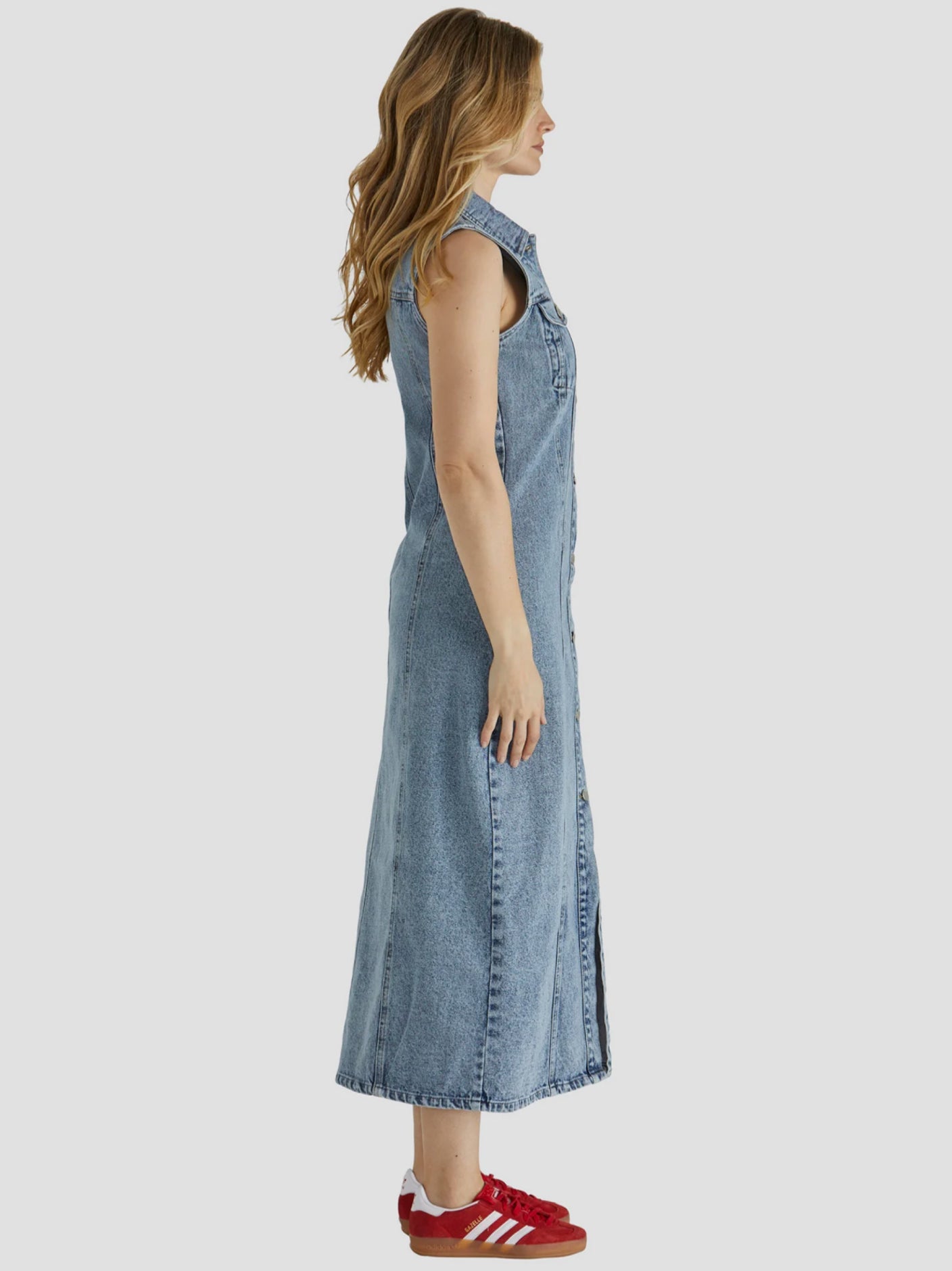 JORDON DRESS - ACID WASH
