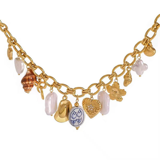 Charm Necklace Multi