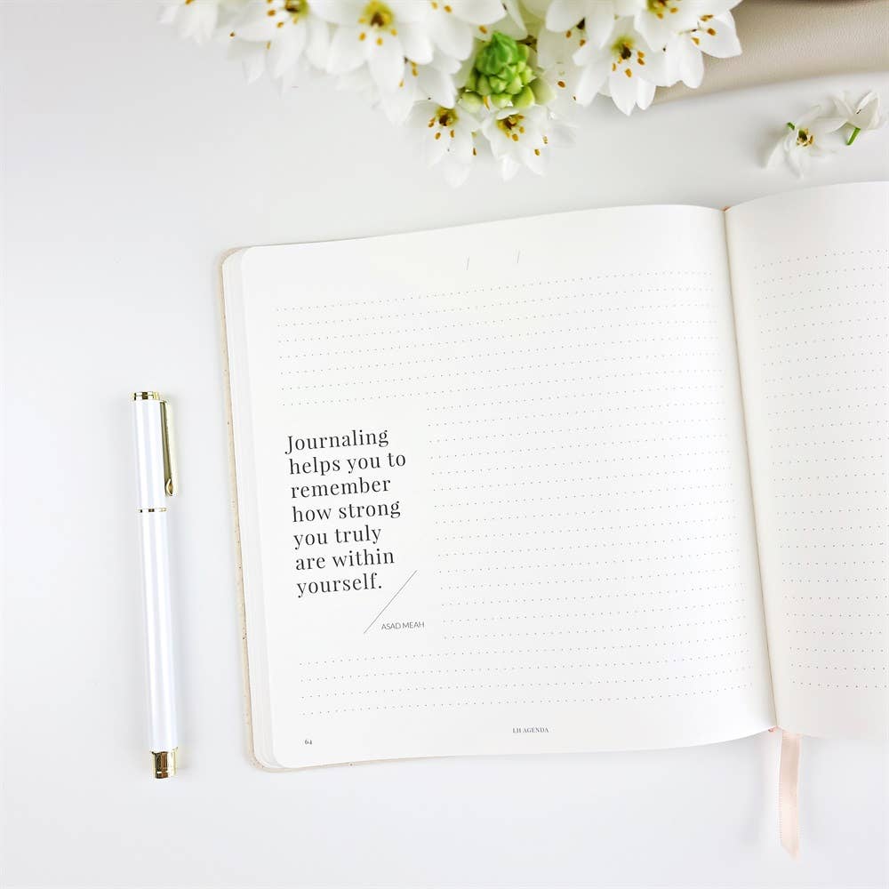 Meet Yourself Journal - Cream Marle - Self-Awareness