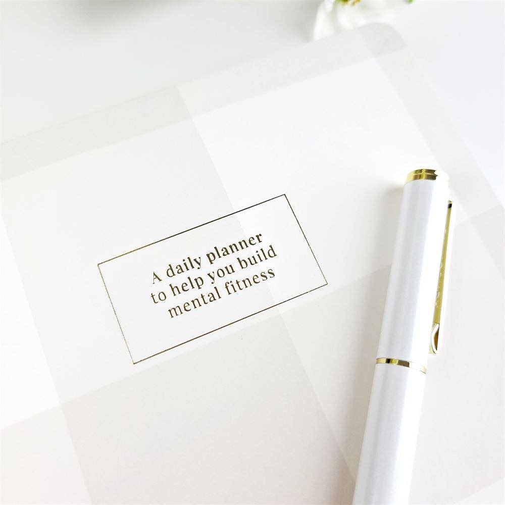 Day Organiser - White Marle - Prioritise What Matter (Daily)