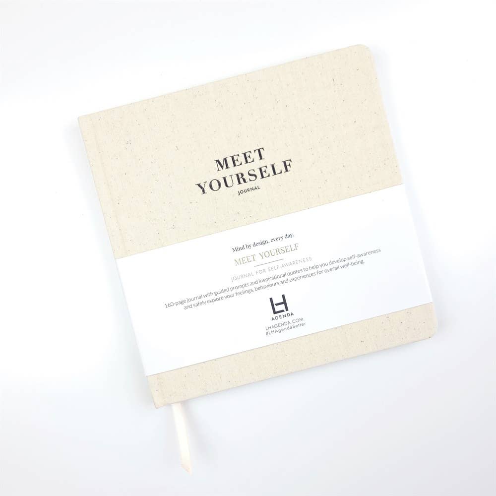 Meet Yourself Journal - Cream Marle - Self-Awareness