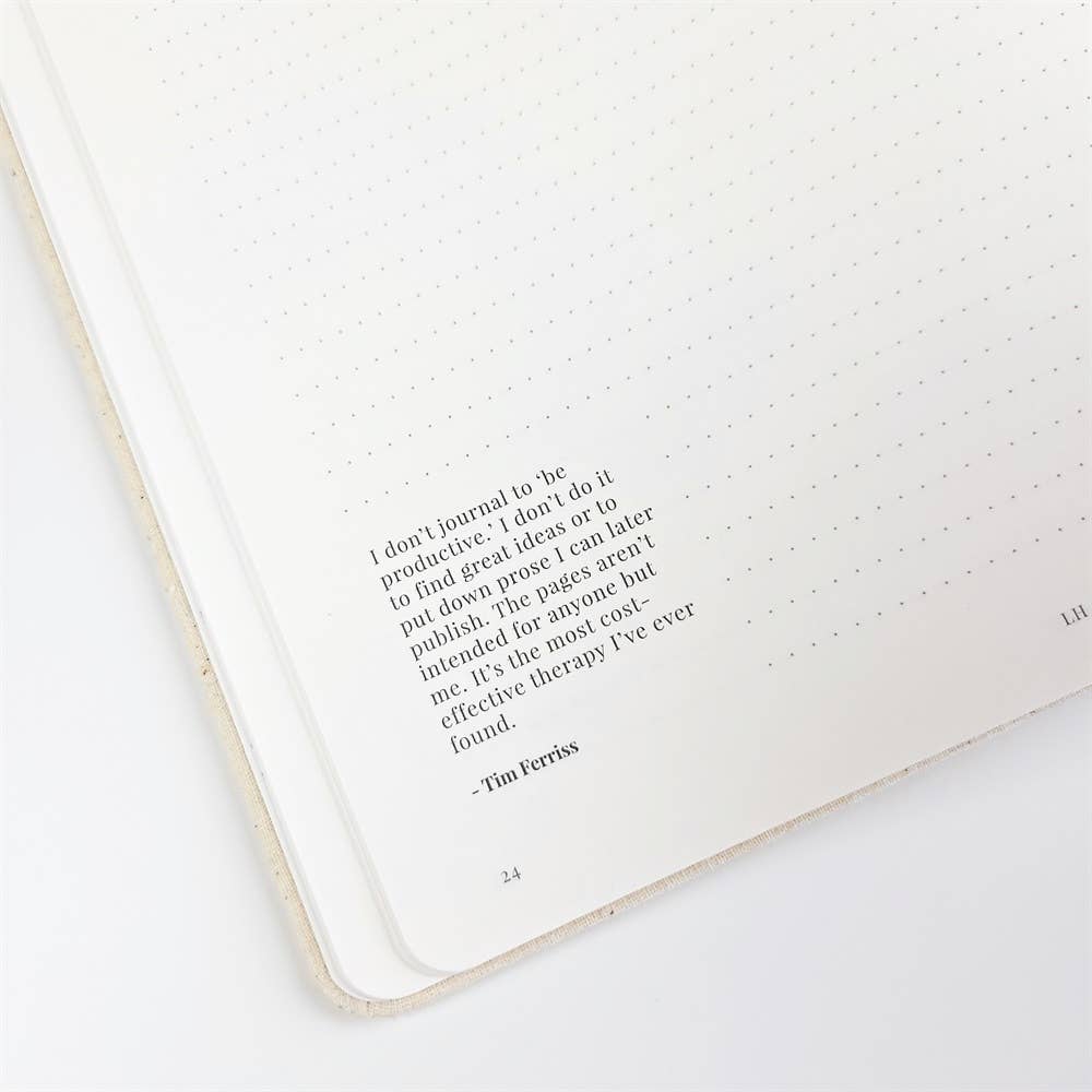 Meet Yourself Journal - Cream Marle - Self-Awareness