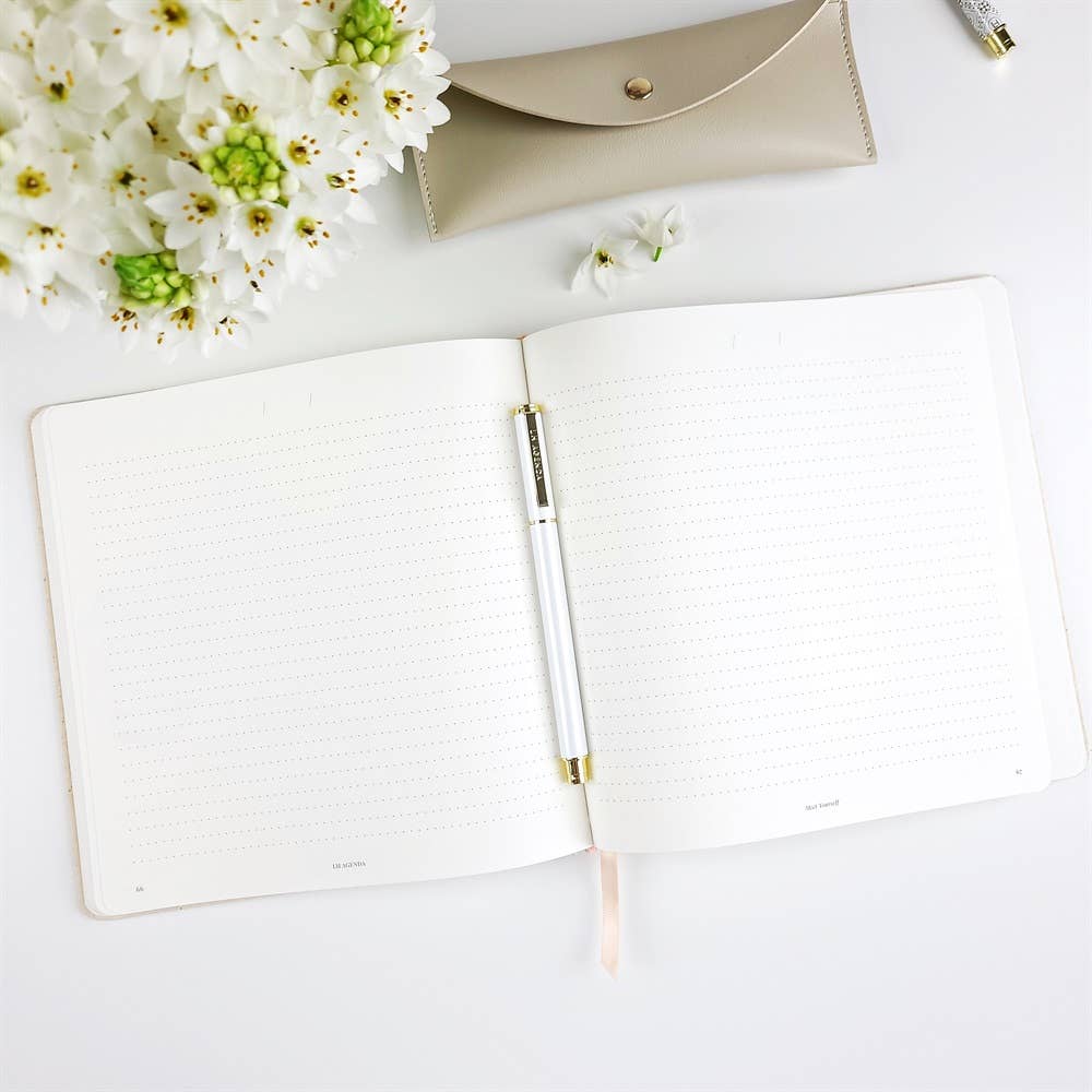 Meet Yourself Journal - Cream Marle - Self-Awareness