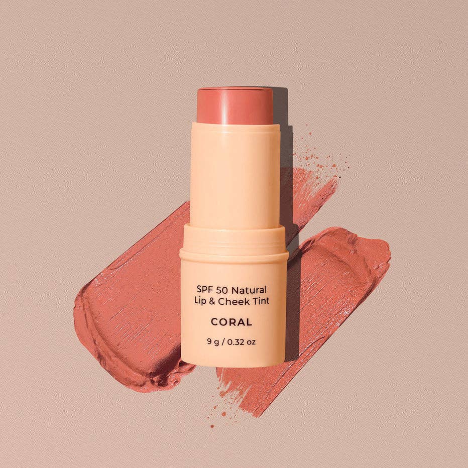 SPF 50 Natural Lip & Cheek Tint: Rose