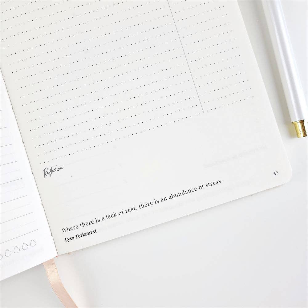 Day Organiser - White Marle - Prioritise What Matter (Daily)