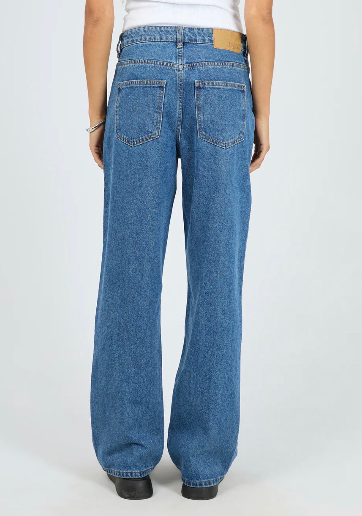JADE BAGGY JEAN MID BLUE