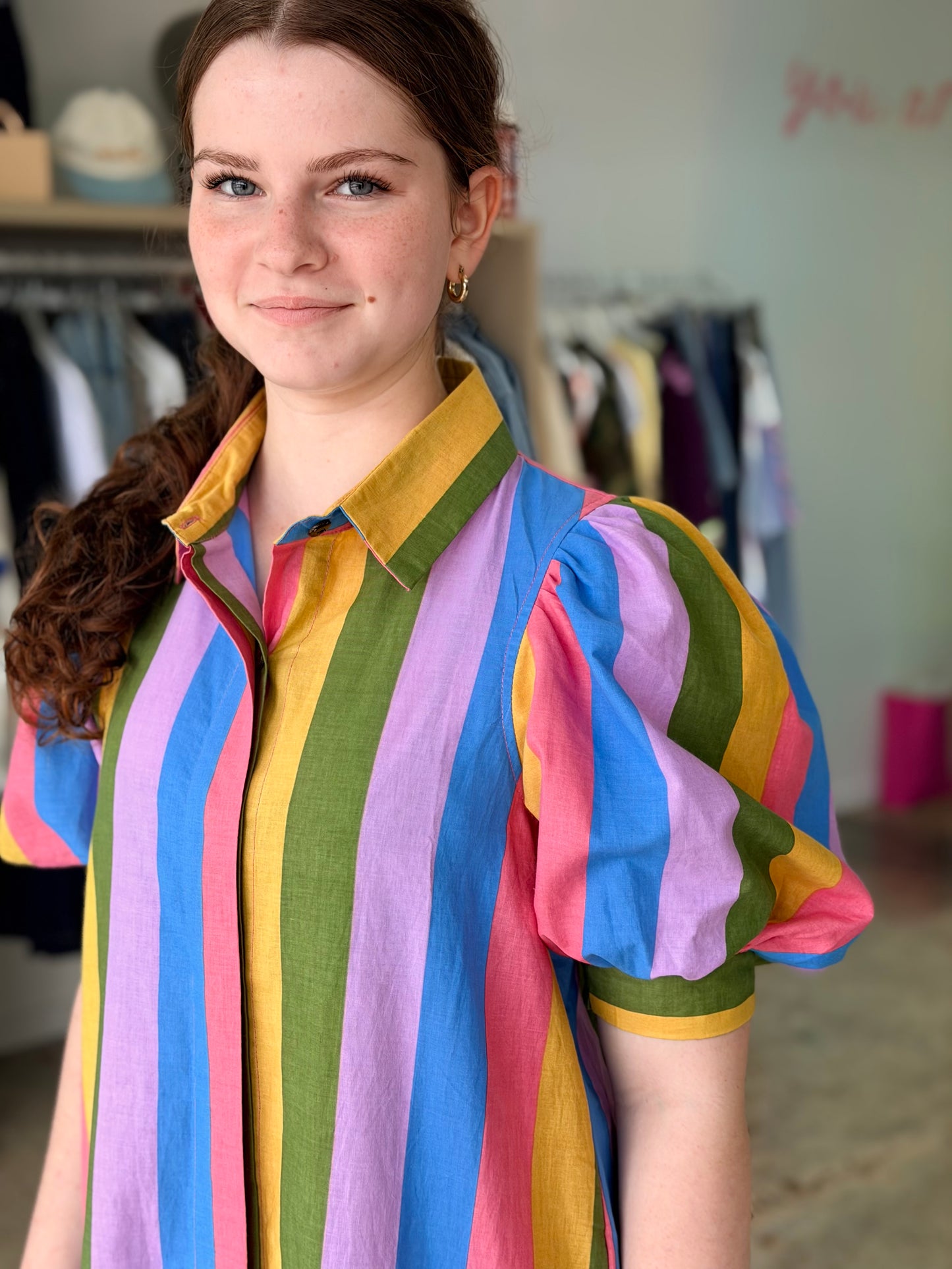 Adi Midi Dress - Sardinian Candy
