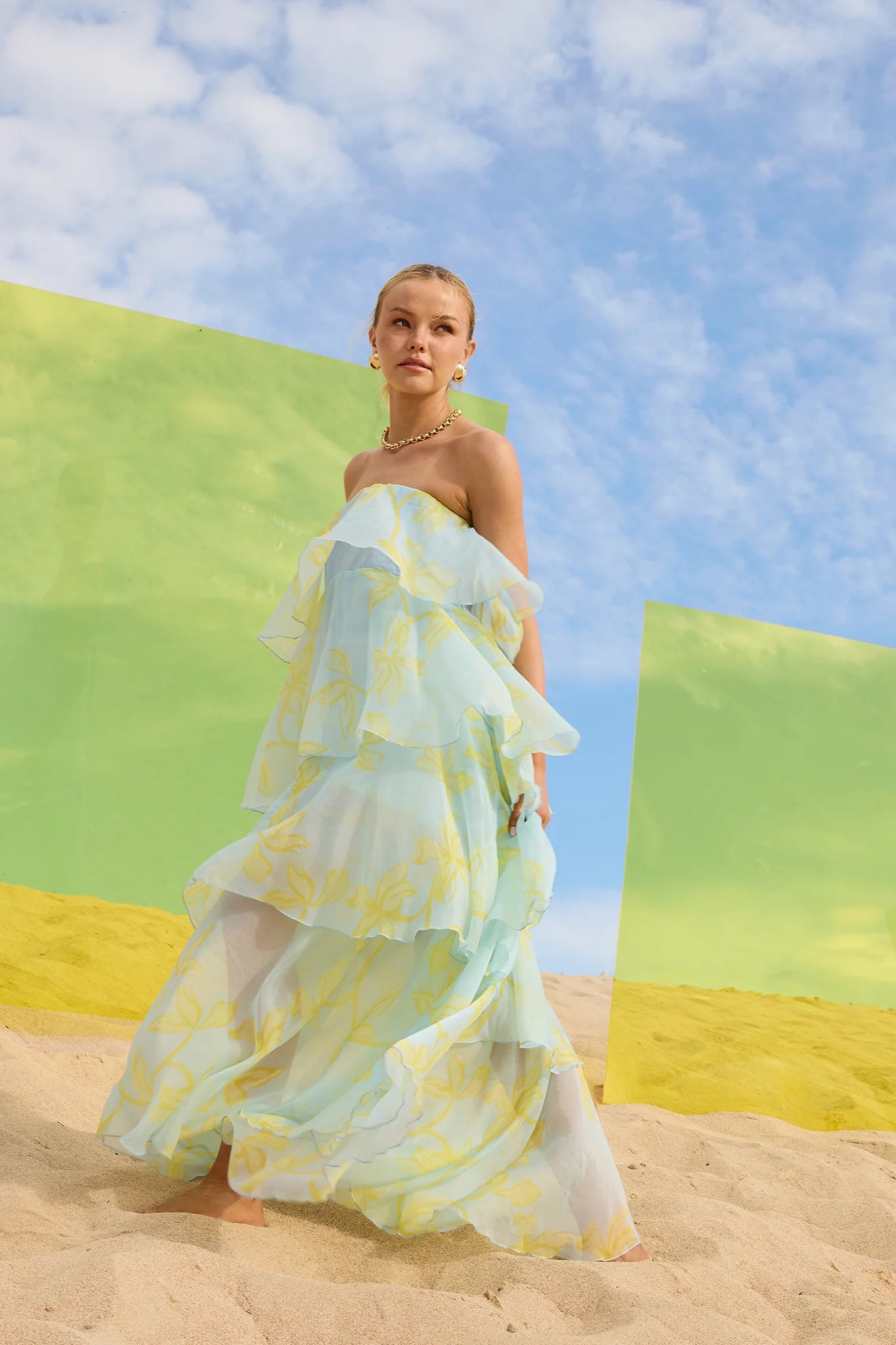 JASMIN TIERED MAXI