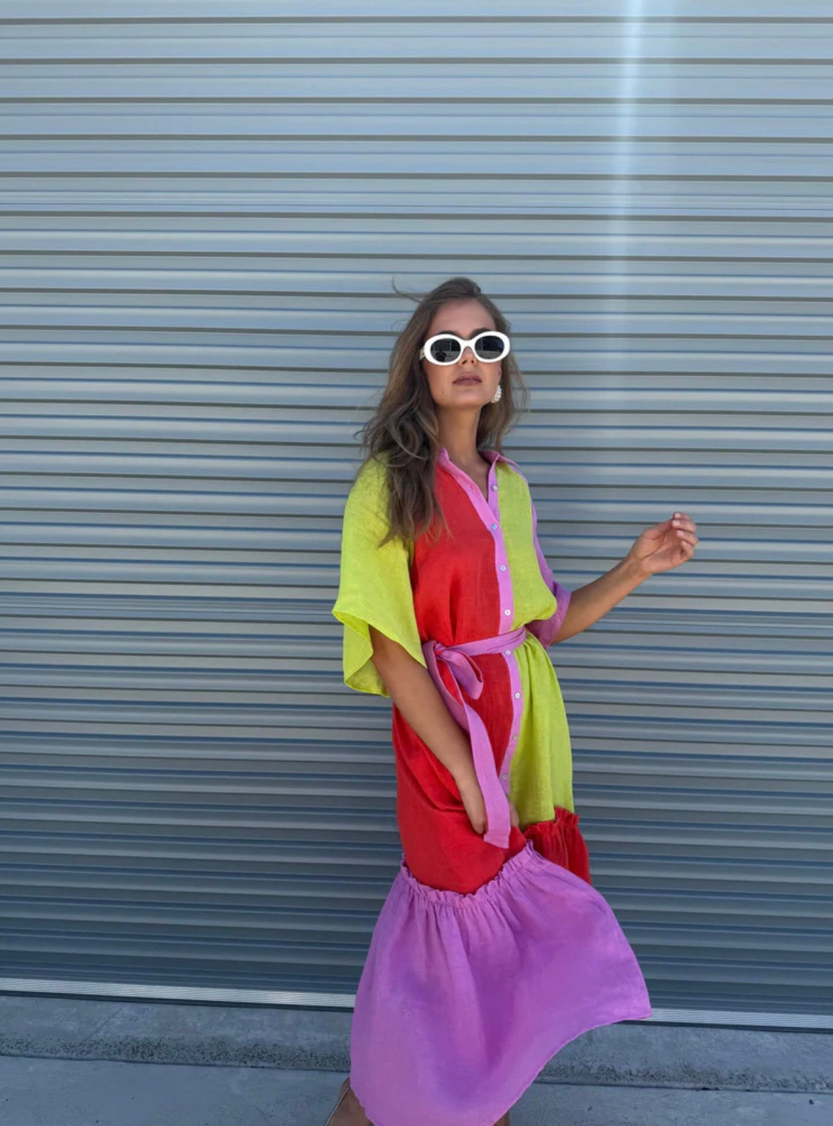 Moxie Midi Dress - Candy Stripe