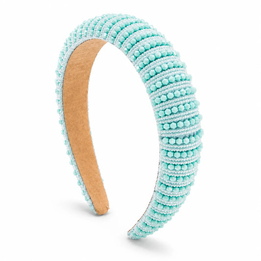 Julia Turquoise Beaded Headband