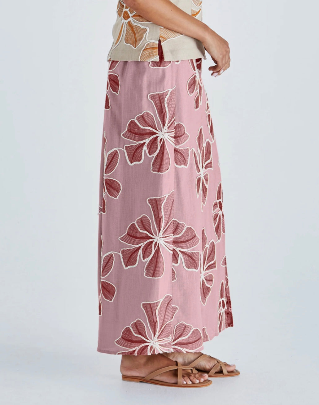 FINLEY SKIRT - PINK/RED