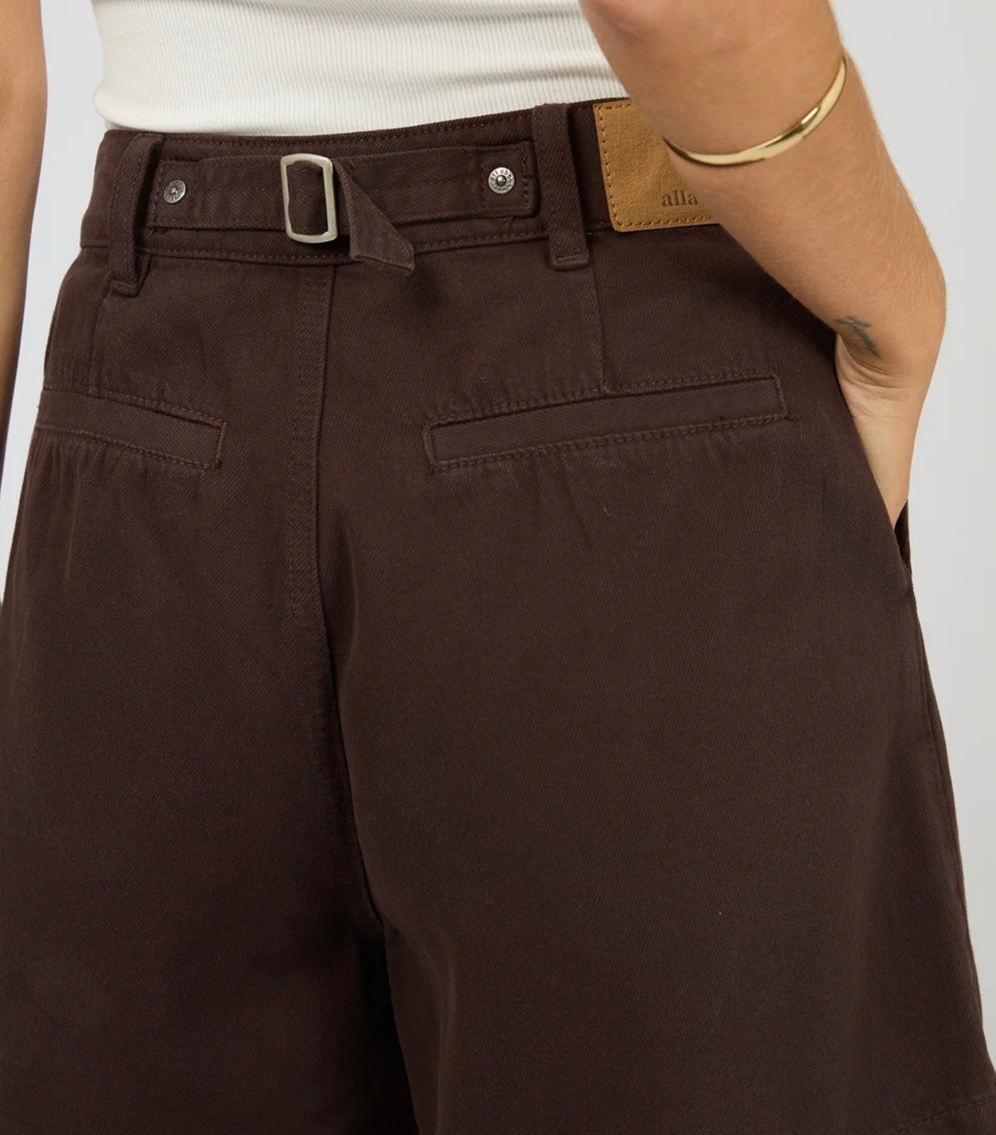 STEVIE Denim Short Brown