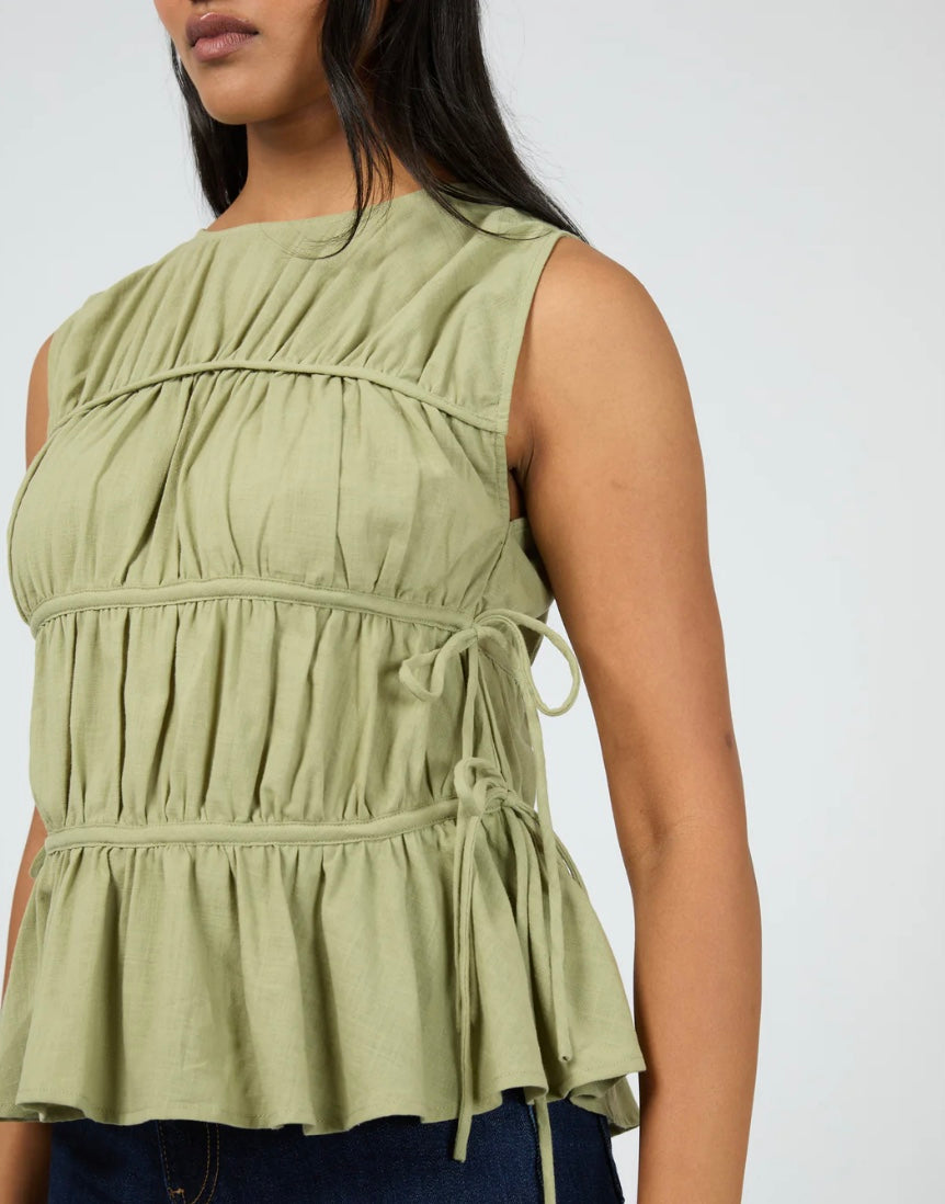 The Lou Lou Tie Top Khaki