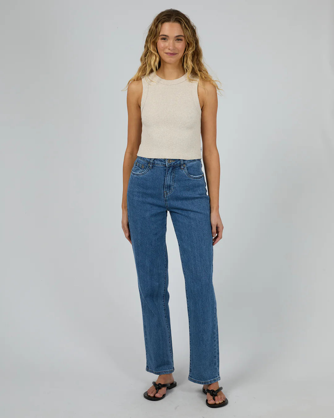 PIA CROP TANK OATMEAL