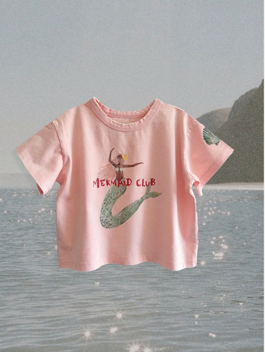 Mermaid Club Boxy Tee - Kids