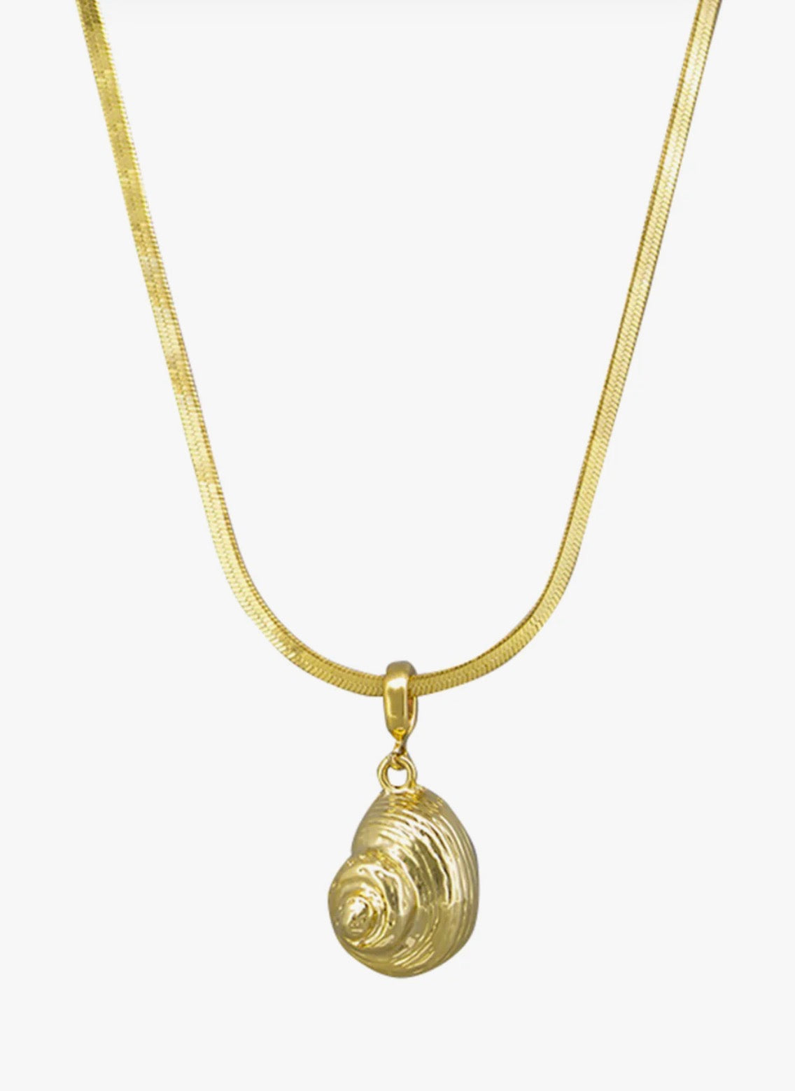SHELL SNAKE CHAIN NECKLACE