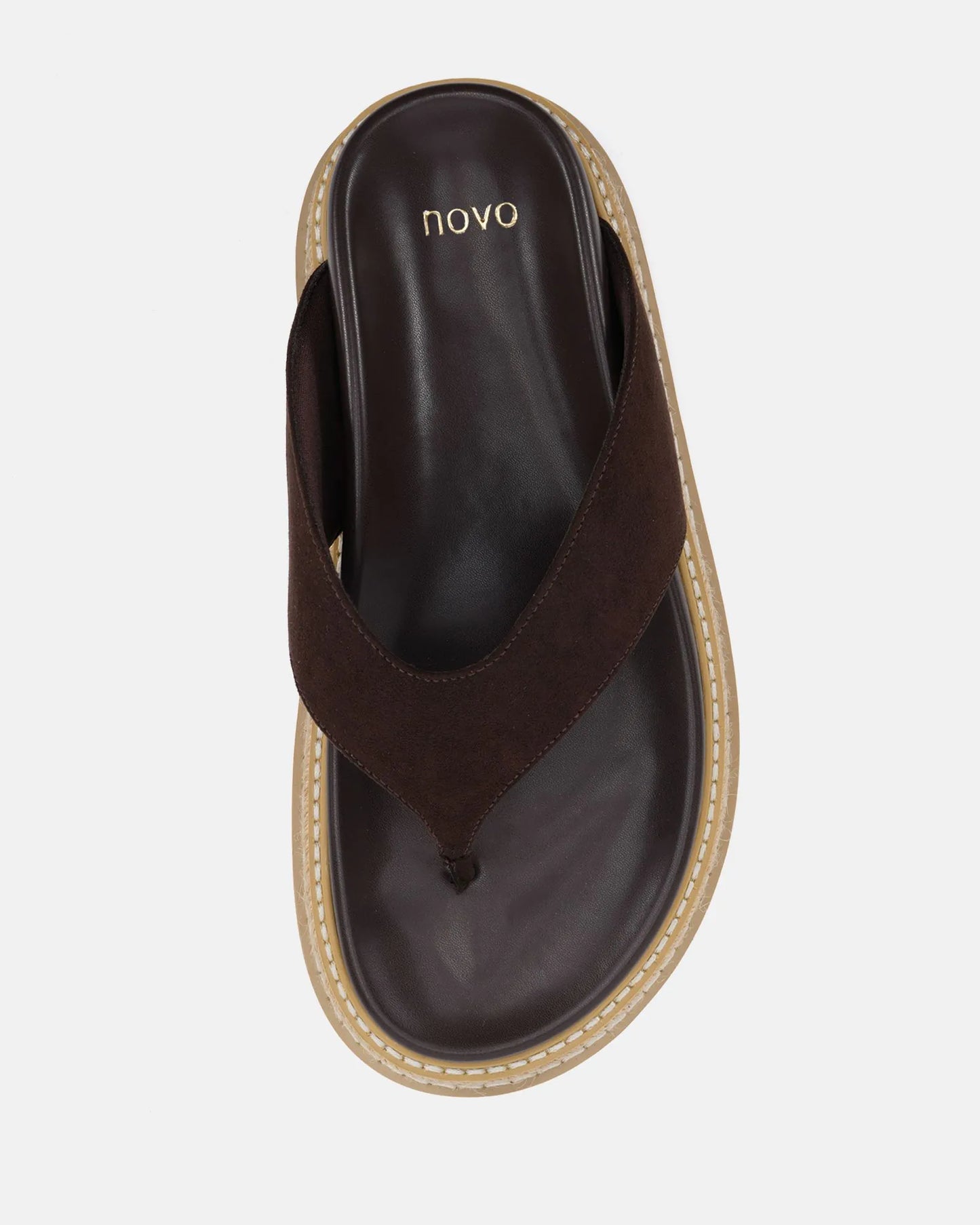 SPOIL ESPRESSO SUEDE FLATFORM